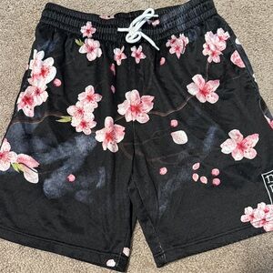 DGK Black Floral Men's Athletic Shorts